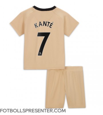 Chelsea Kante #7 Tredje tröja Barn 2022-23 Kortärmad (+ korta byxor)